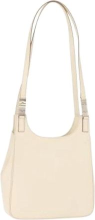 Ferragamo Pre-owned Leren Schoudertas - Dames - Vintage Schoudertas - Beige - ONE Size - Leer - Vintage