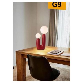 Trade Shop Trade Shop Traesio - Trade Shop - Lampada Led Por Tavolo Lume Alien Attacco 2xg9 Max 60w Ip20 Variaciones D14 - Rojo