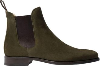 Scarosso Giancarlo Oliva Chelsea Boots - Heren - Chelseaboots - Groen - 43 1/2 EU - Leer - Schoenen