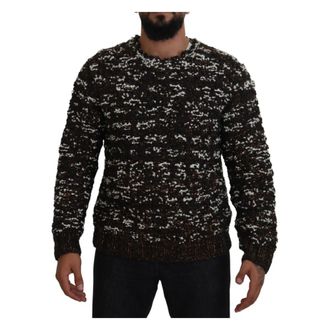 Dolce & Gabbana Jersey de Punto Bronce - Knitwear - Hombre - Marr&oacute;n - XS