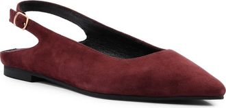 Seychelles Alameda Pointed Toe Slingback Flat in Burgundy at Nordstrom, Size 7.5