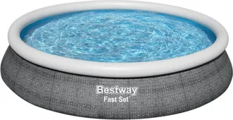Bestway Piscina Fast Set &43 Depuradora 457x84 Cm 57313, Piscina Fast Set &43 Depuradora 457 X 84 Cm 57313f&aacute;cil Montaje: Con El Anillo De Aire Inflado, La Pis
