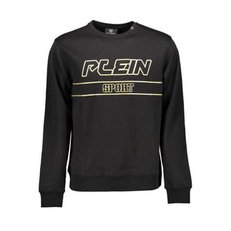Plein Sport Black Cotton Mens Mens Sweatshirt