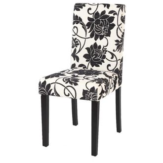 Hhg Hhg - Lote De 2 Sillas De Comedor Silla De Cocina Littau, Textil, Jacquard, Patas Oscuras
