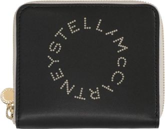 Stella McCartney Logo Alter-Nappa Wallet - Dames - Portefeuilles - Zwart - ONE Size - Polyester - Accessoires