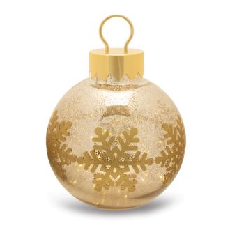 Melrose International LED Mercury Glass Ornament 13H - Gold
