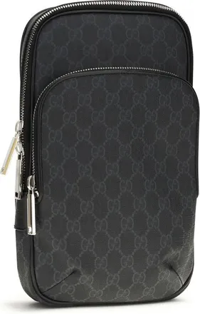 Gucci Mens Black Polyurethane Shoulder Bag