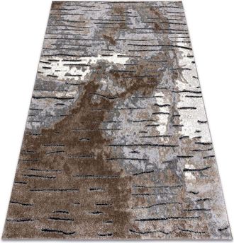 RugsX Rugsx - Alfombra Moderna Cozy 8876 Rio - Structural Dos Niveles De Vell&oacute;n Marr&oacute;n Brown 80x150 Cm