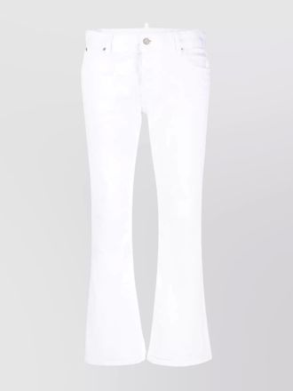Dsquared2 bootcut cropped trousers belt loops