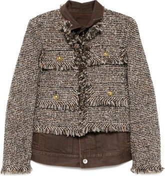 sacai Giacca a strati - Marrone
