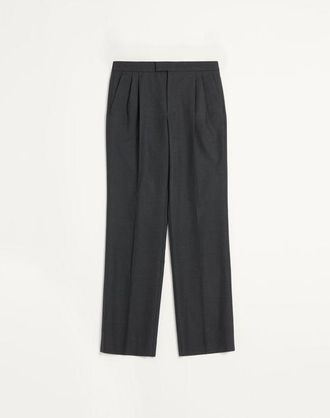 Valentino Wool Gabardine Trousers Man ANTHRACITE 46