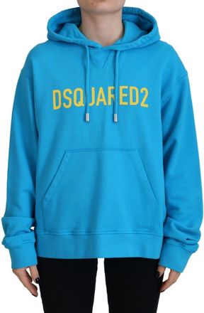 Dsquared2 Dsquared&sup2; Logo Print Cotton Hoodie Sweatshirt Womens Sweater (Pre-Owned)