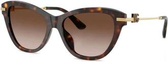 Dolce & Gabbana Sunglasses, female, Brown, Size: 53 MM Cat-eye Sunglasses