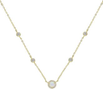 Ettika Opal Chain Necklace in Gold at Nordstrom