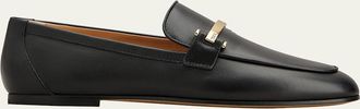 Tod's Leather Bar Detail Loafers