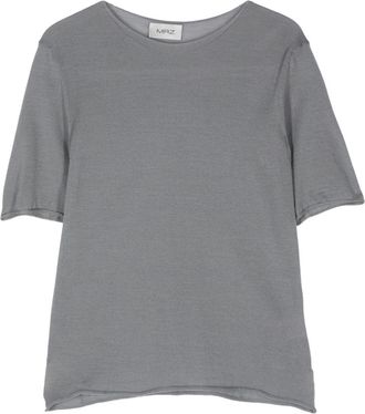 MRZ fine-ribbed top - women - Virgin Wool - S - Grey