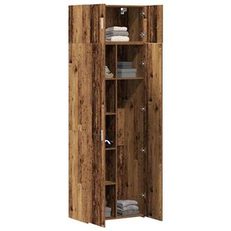 Berkfield Home Storage Cabinet Old Wood 70x42.5x225 cm Engineered Wood in Brown