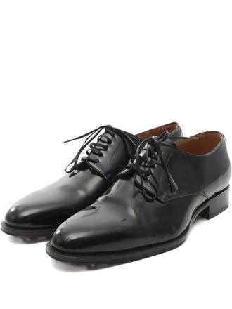 Dior 2010s leather lace-up loafers - men - Leather/Leather/Leather/Rubber - 43 - Black