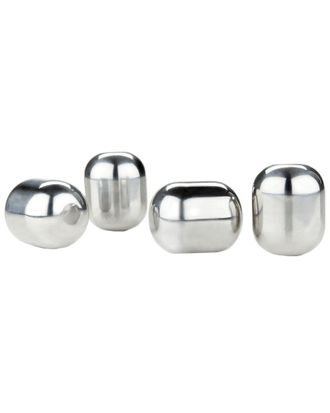 Viski Glacier Rocks Stainless Steel Wine Globes