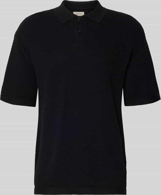 Redefined Rebel Relaxed Fit Poloshirt Modell FERDINAND in Black, Gr&ouml;&szlig;e XXL