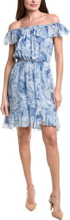 L'agence LAgence Leonie Off-Shoulder Silk Dress