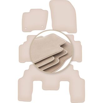 OEM Alfombrillas Premium Beige Para: Ford S-max Mk2 Monovolumen 2015