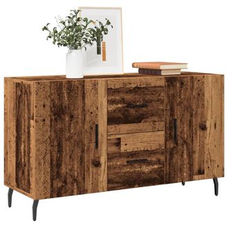 Berkfield Home Sideboard Old Wood 100x36x60 cm Engineered Wood in Brown | Size: 100 x 36 x 60 cm