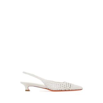 Santoni Pumps, female, White, Size: 8 1/2 US Decollete Luce-35-Arxi80