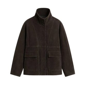 Nour Hammour Mujer, Chaquetas, Marr&oacute;n, Talla: S