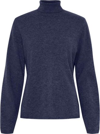 BTF-CPH Jersey de cuello alto de cachemira y merino fino - Knitwear - Mujer - Azul - XS