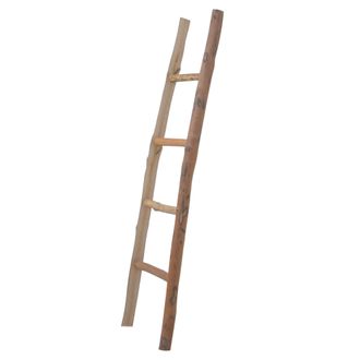 Biscottini International Toallero Escalera De Madera Ba&ntilde;o Moderno Suelo De Pared A Pared Escalera Decorativa Toallero Portaobjetos Librer&iacute;a