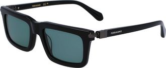 Ferragamo SF2015S 001 Mens Sunglasses Black Size 53