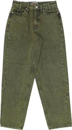HUF Gewassen Broek Gedroogd Kruid Jeans - Heren - Loose Fit Jeans - Groen - W28 - Katoen - Jeans