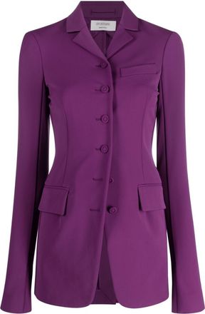 Sportmax single-breasted jacket - women - Elastane/Polyamide/Polyester/Elastomultiester - 38 - Purple