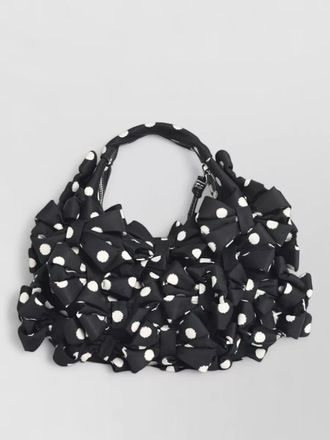 Ganni hobo mini bag polka dot ruffle handle