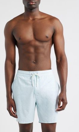 Johnnie-O Anemone Swim Trunks in White at Nordstrom, Size Xx-Large