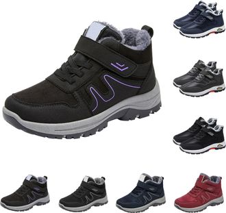 Generic Winter Shoes Womens Lined Winter Boots Mens Warm Snow Boots Trekking Shoes Ankle Boots Low Shoes Non-Slip Slip On Trainers Outdoor Boots Classic Light