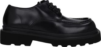 Dolce & Gabbana Leren Oxfords en Derbies - Heren - Veterschoenen - Zwart - 39 1/2 EU - Leer - Schoenen