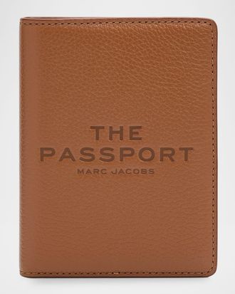 Marc Jacobs Pebble Leather Passport Holder