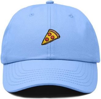 Dalix Pizza Slice Embroidered Dad Hat in Light Blue at Nordstrom