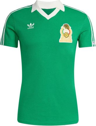 adidas Mexico 1986 Jersey Tee - Heren - Sportshirts - Groen - L - Leer - Fitness