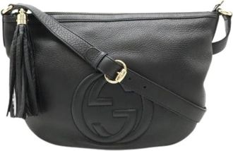 Gucci Pre-owned Cross Body Bags, female, Black, Size: ONE SIZE Pre-owned Vintage Crossbody Bag