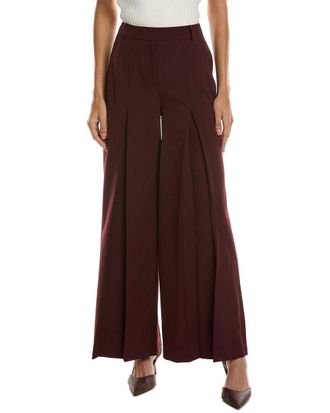 Kenneth Cole High-Rise Inverted Pleat Wide Leg Pant