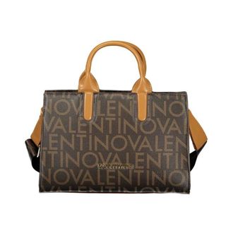 Valentino Handbags, female, Brown, Size: ONE SIZE Polyethylene Handbag with Textured Finish