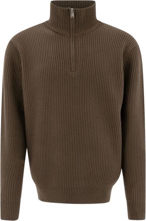 Nonnative Maglione con zip - Marrone