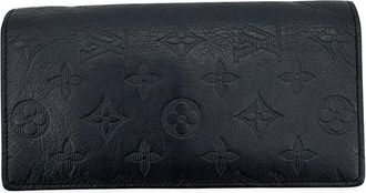 Louis Vuitton Black Monogram Empreinte Sarah Wallet (Authentic Pre-Loved)