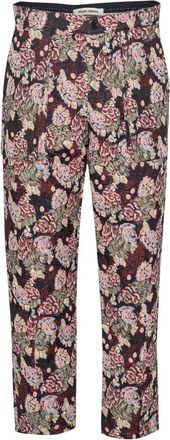Henrik Vibskov Razor broek met bloemenprint - Zwart