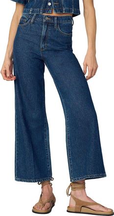 Joe's Joes Jeans The Mia High Rise Linen-Blend Wide Ankle Jean