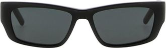 Saint Laurent SL M182 Jazz Zonnebril - Dames - Zonnebrillen - Zwart - ONE Size - Nylon - Accessoires