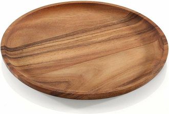 Zassenhaus Zassenhaus - M055993 Piatto da portata in legno di acacia, vassoio, piatto in legno, naturale, 12 pollici
